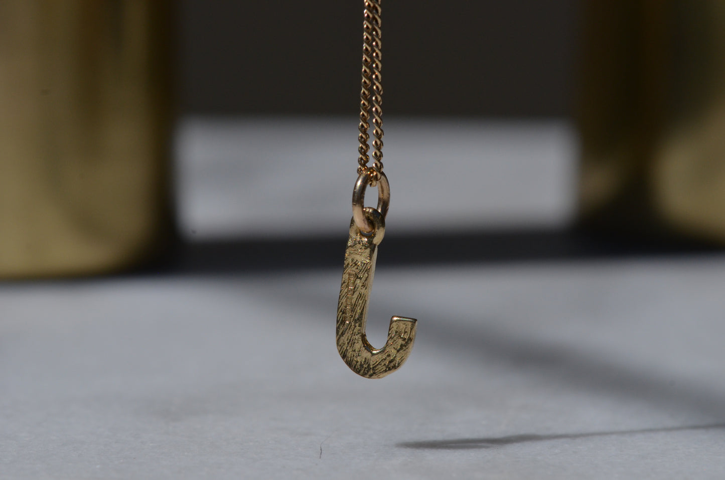 Blocky Vintage “J” Charm