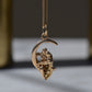 Amorous Vintage Moon Lovers Charm