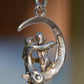 Amorous Vintage Moon Lovers Charm