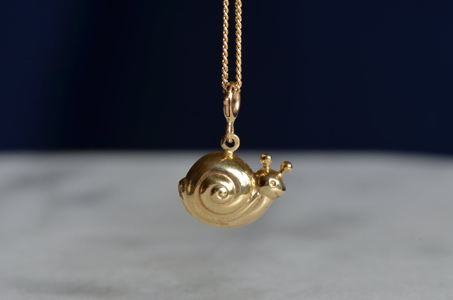Puffed Estate Snail Charm