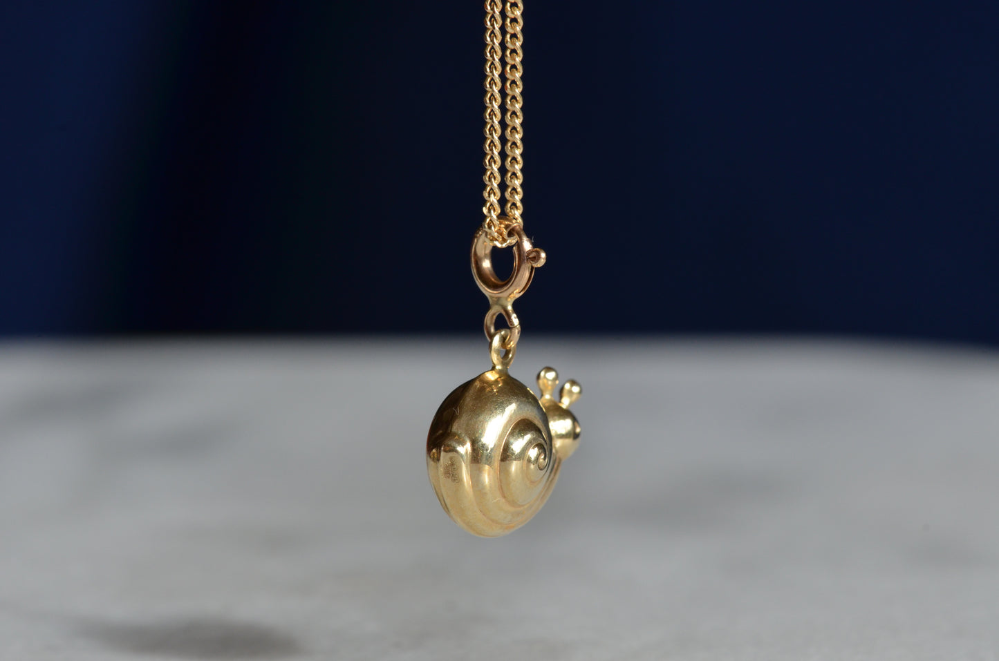 Puffed Estate Snail Charm