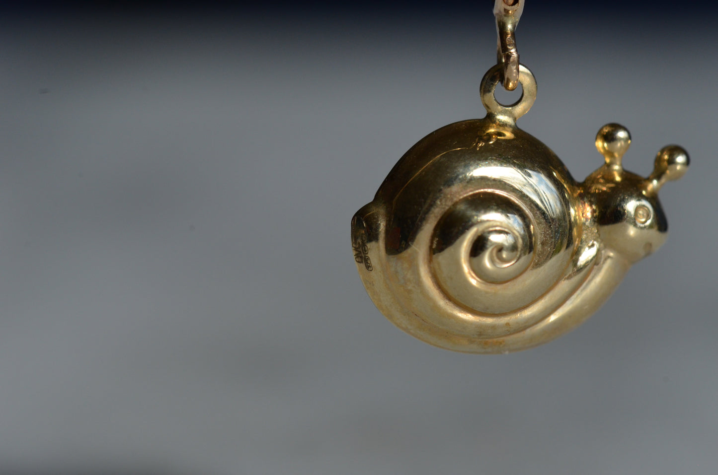 Puffed Estate Snail Charm