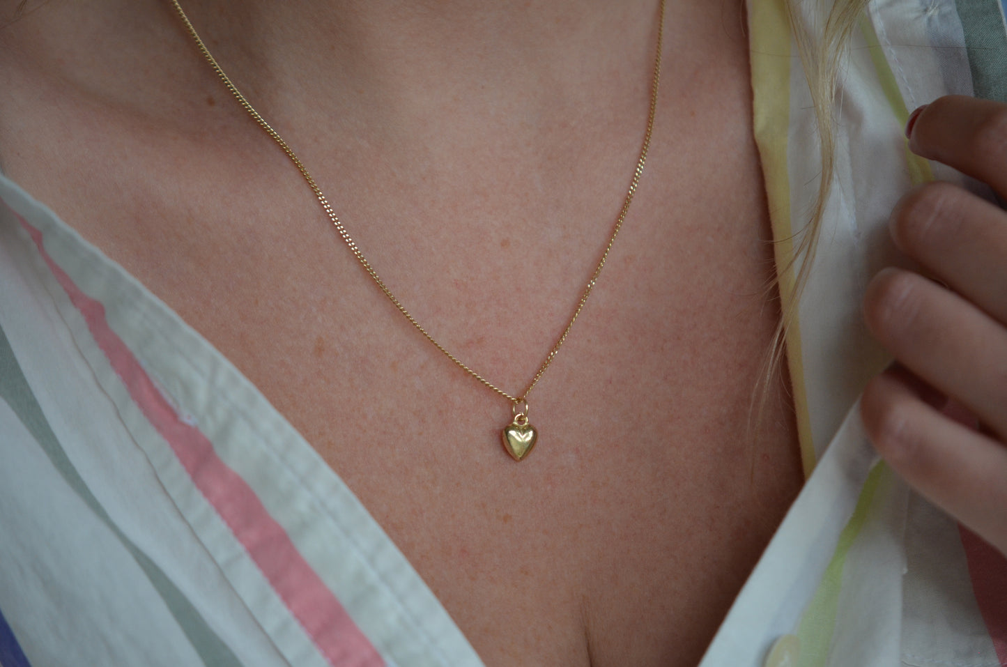 Tiny Estate Heart Charm
