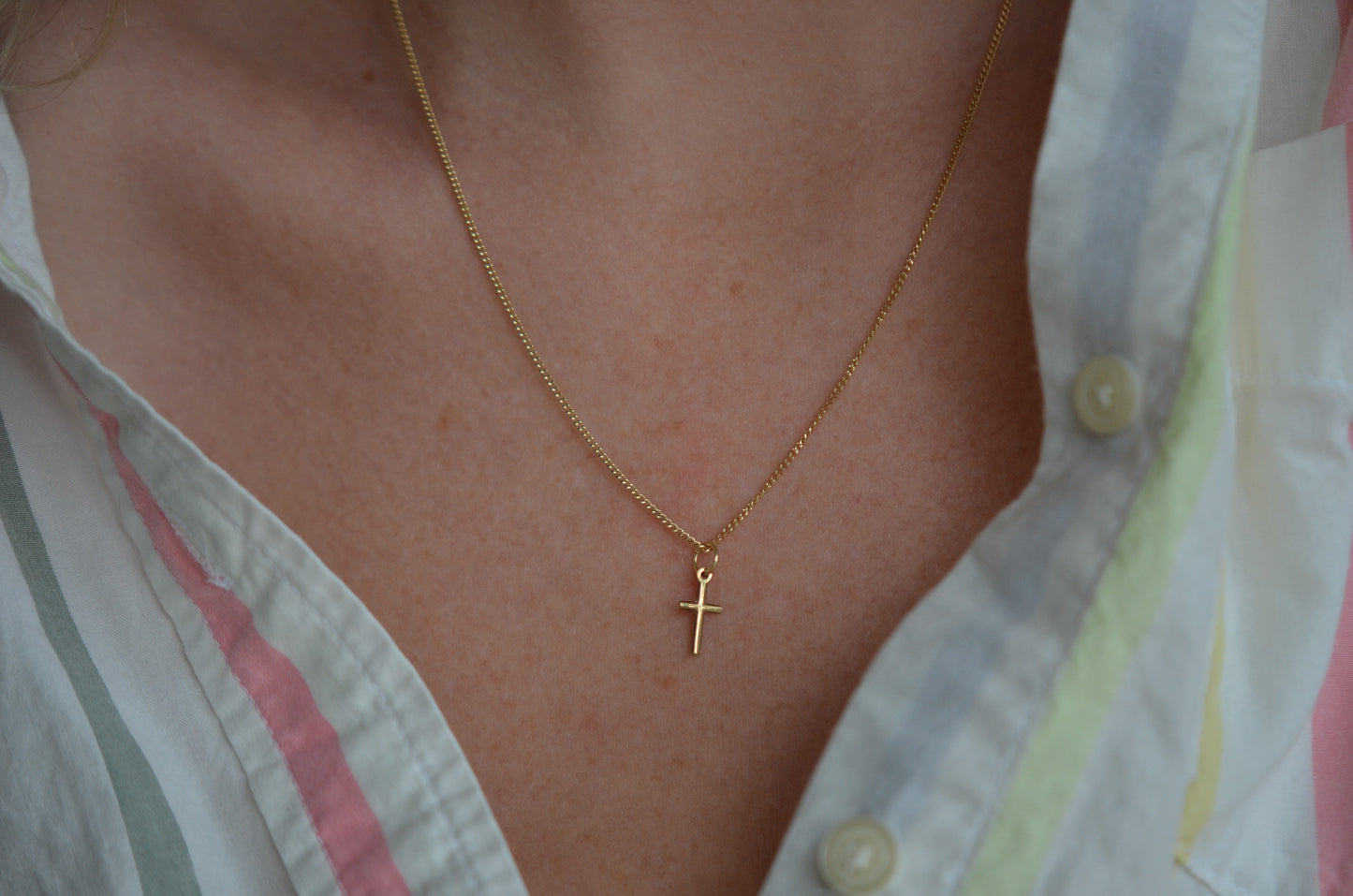 Itty Bitty Gold Cross