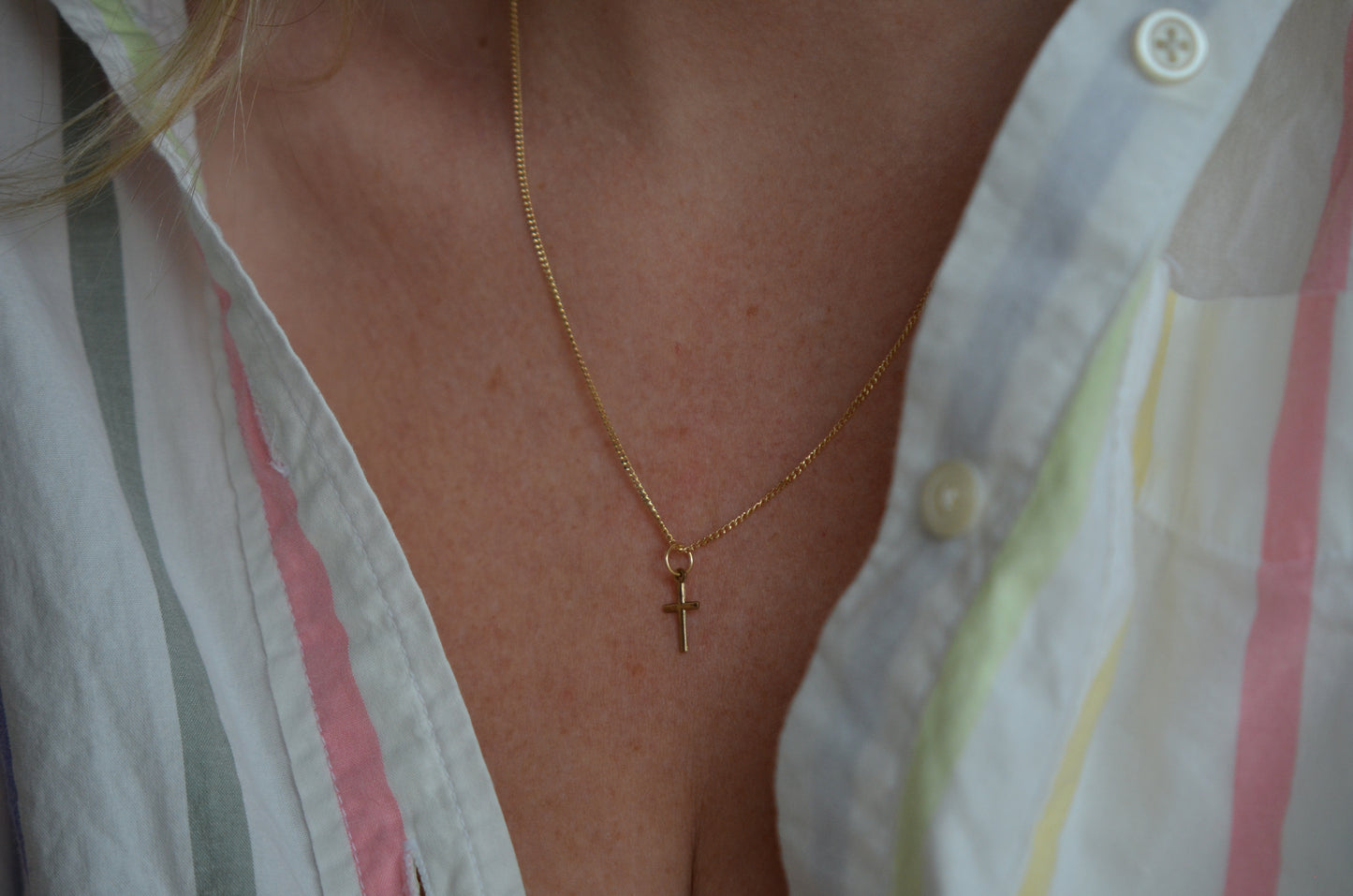 Itty Bitty Gold Cross
