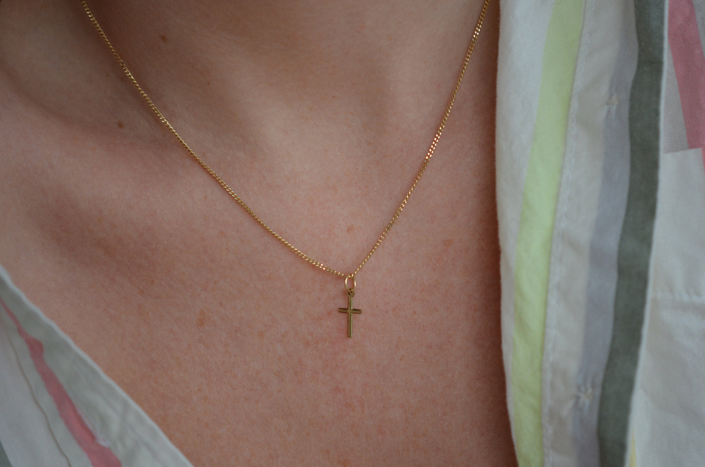 Itty Bitty Gold Cross