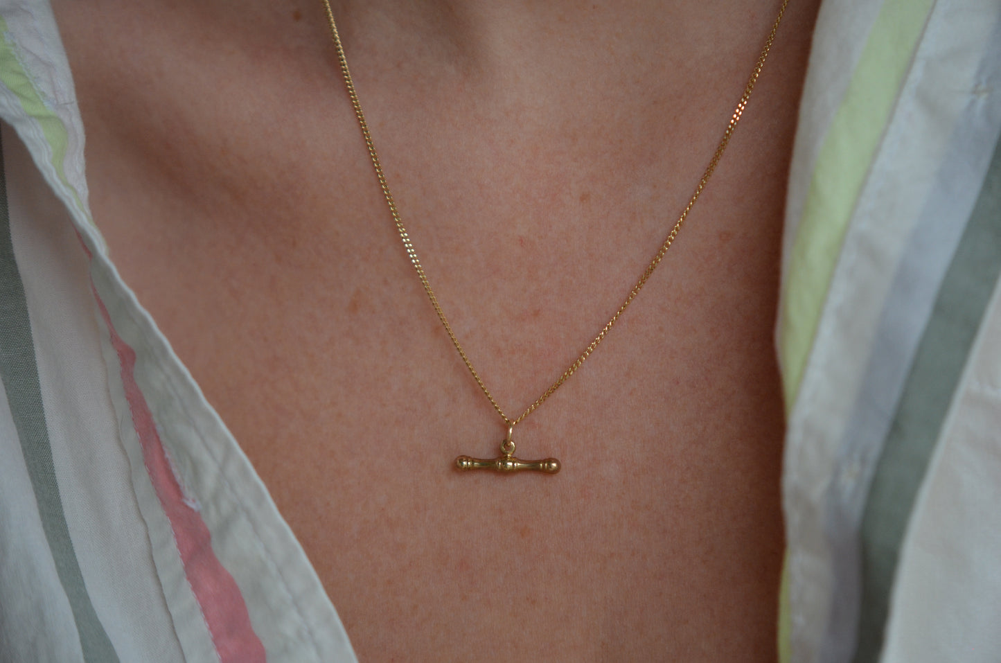 Antique-Inspired Estate T Bar Charm