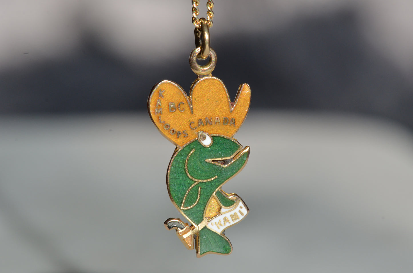Campy Vintage Kamloops Mascot Charm