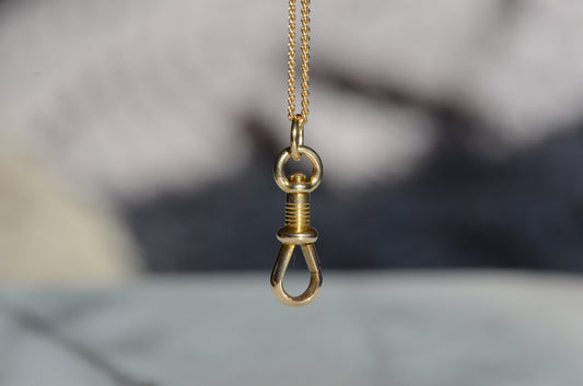 Unique Threaded Vintage Dog Clip