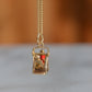 Playful Enameled Swing Charm
