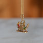 Playful Enameled Swing Charm