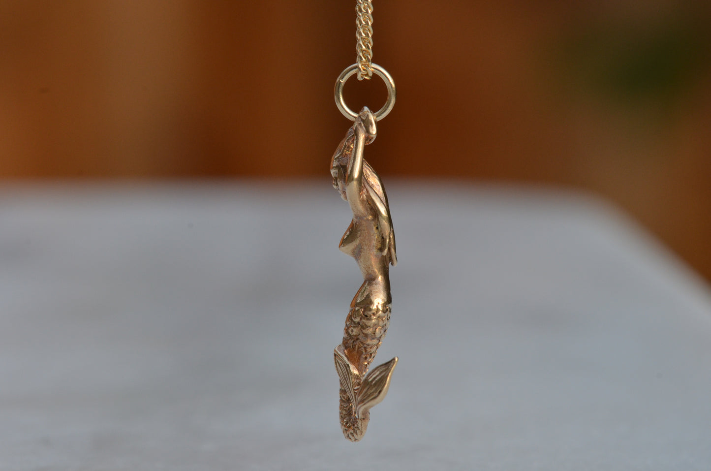 Curvy Vintage Mermaid Charm