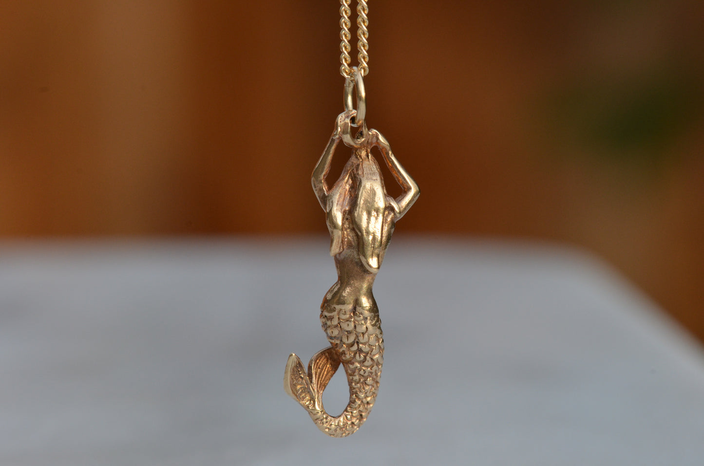 Curvy Vintage Mermaid Charm