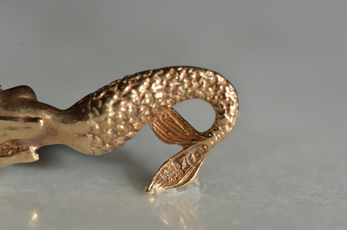 Curvy Vintage Mermaid Charm