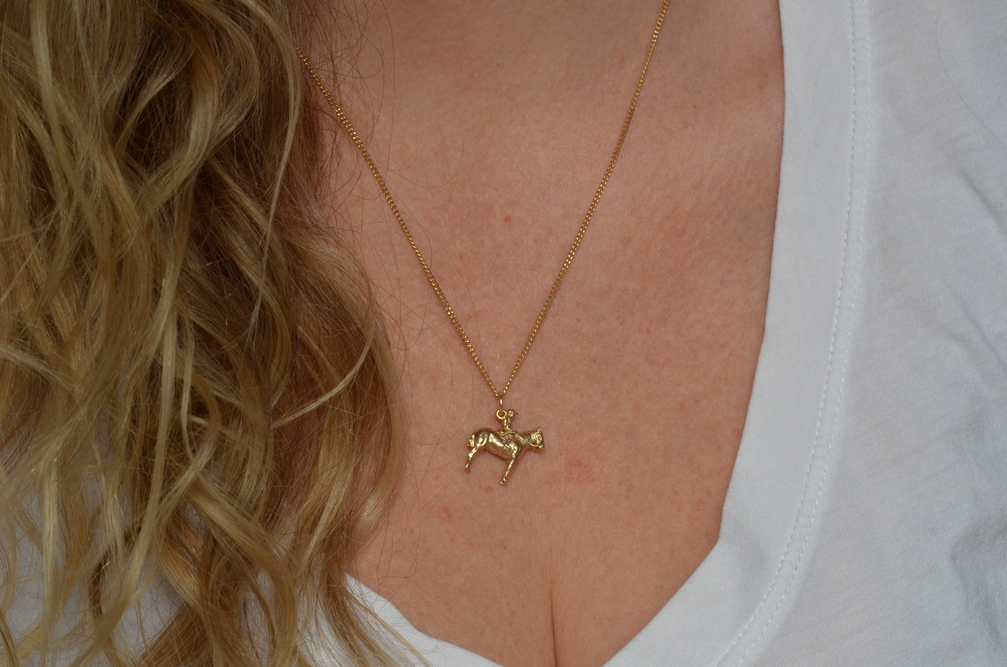 Solid Horse and Rider Charm