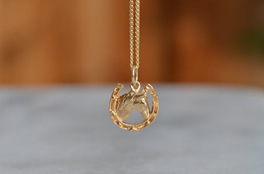 Detailed Horse and Shoe Charm 2