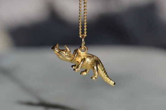 Vintage Triceratops Charm
