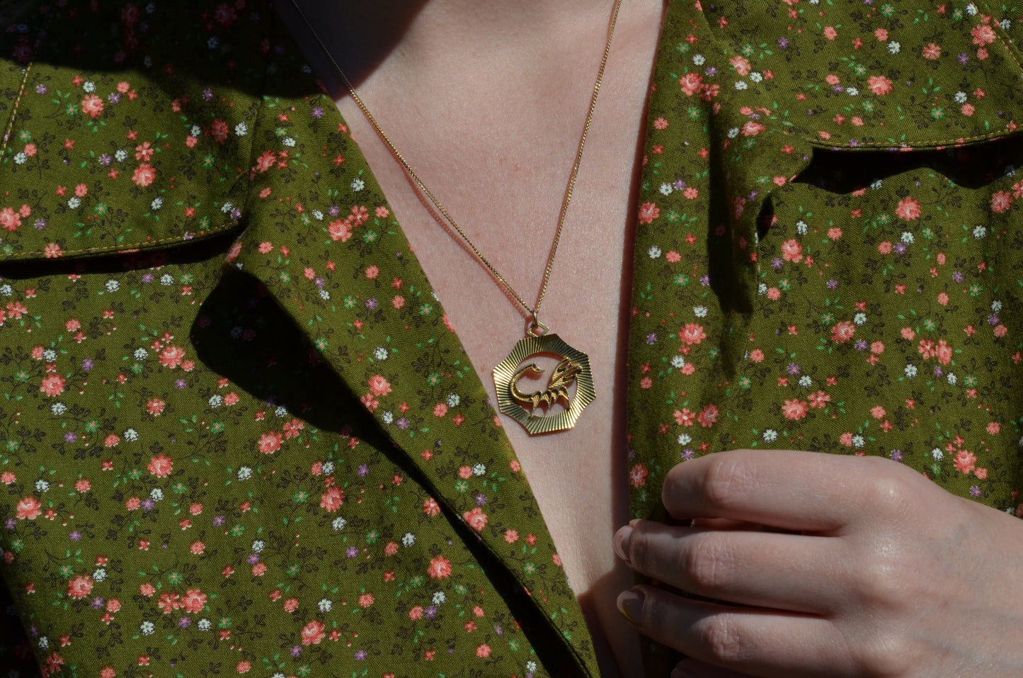 Large Engine Turned Scorpio