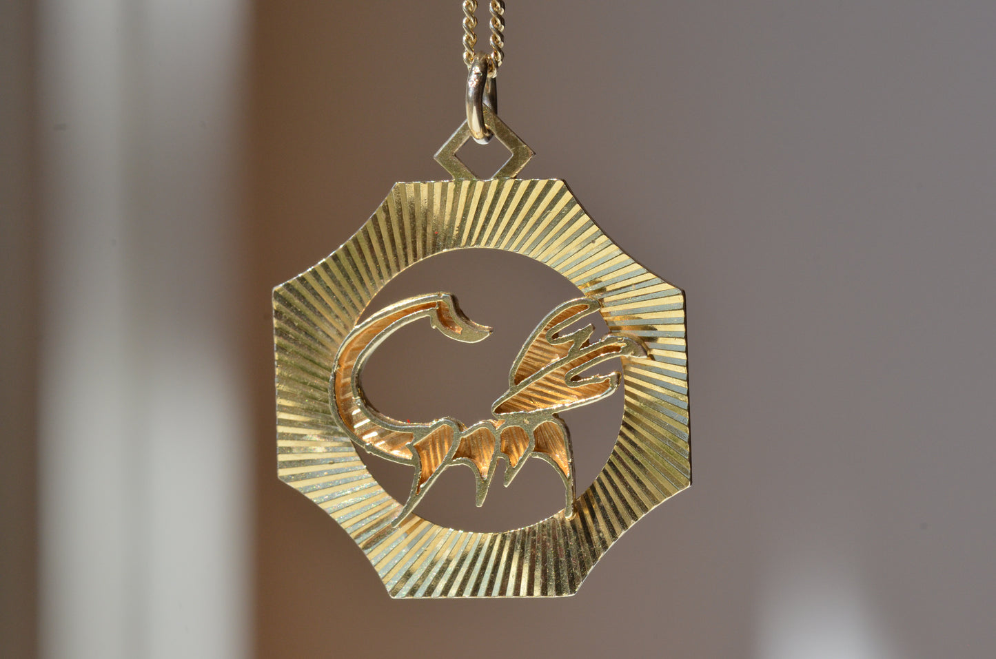 Large Engine Turned Scorpio