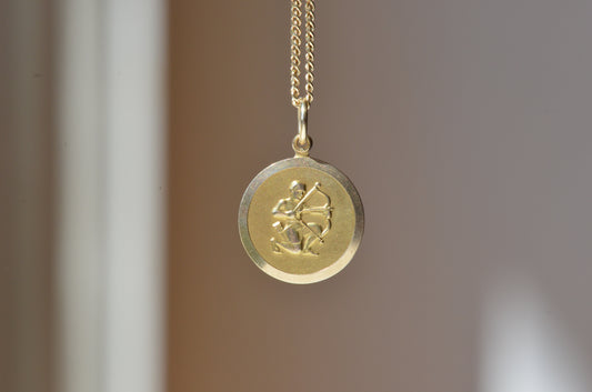 Crisp Sagittarius Medallion Charm