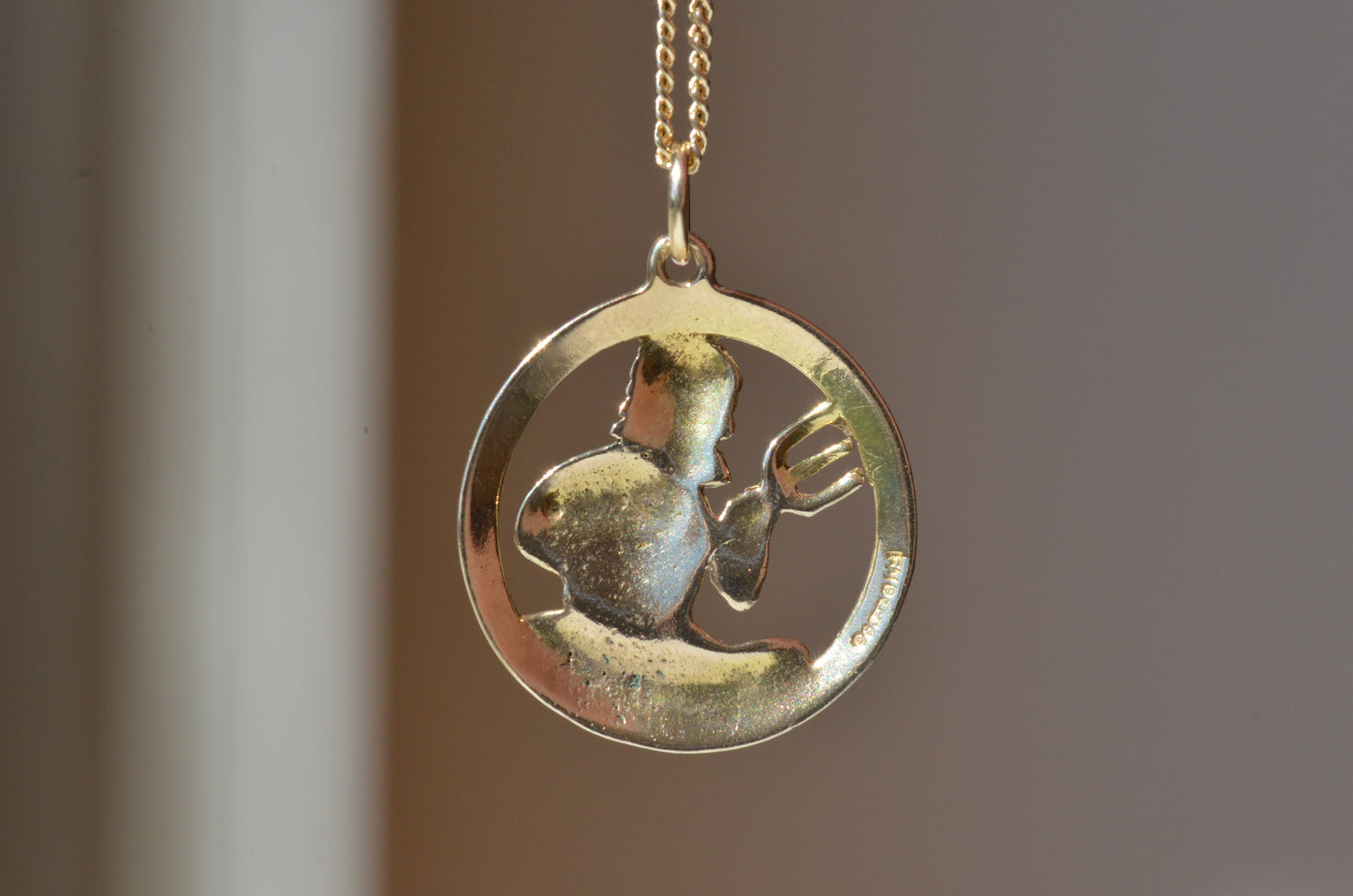 Figural Vintage Poseidon Aquarius Charm