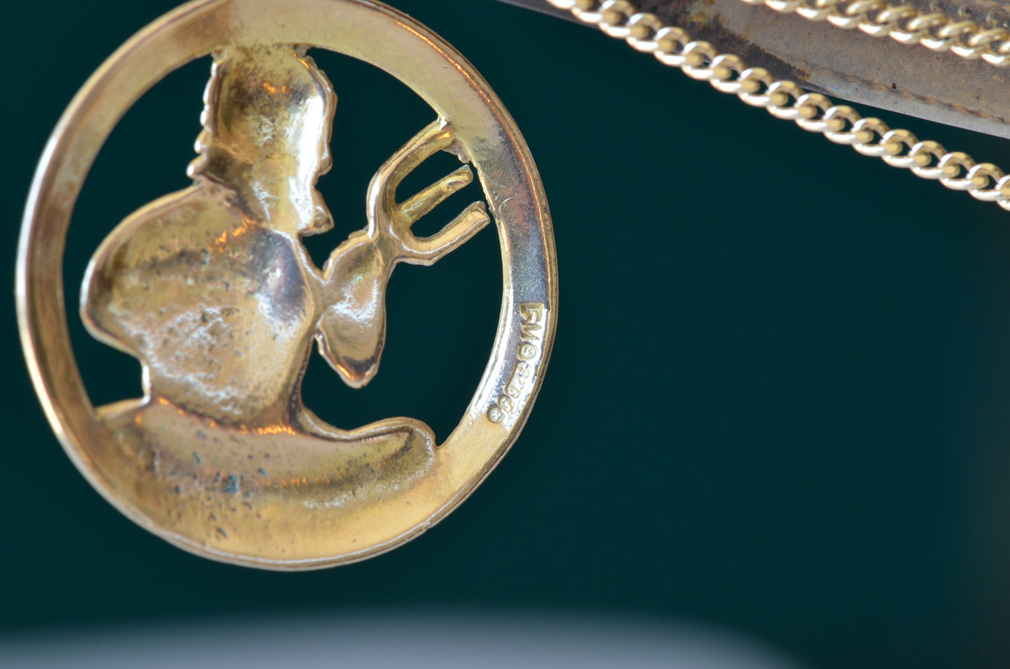 Figural Vintage Poseidon Aquarius Charm