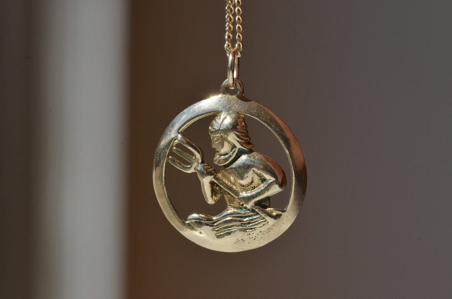 Figural Vintage Poseidon Aquarius Charm