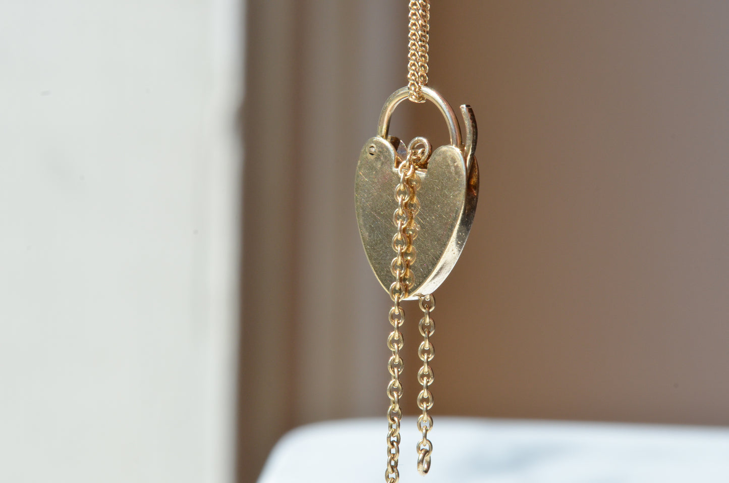 Heavy Vintage Heart Padlock