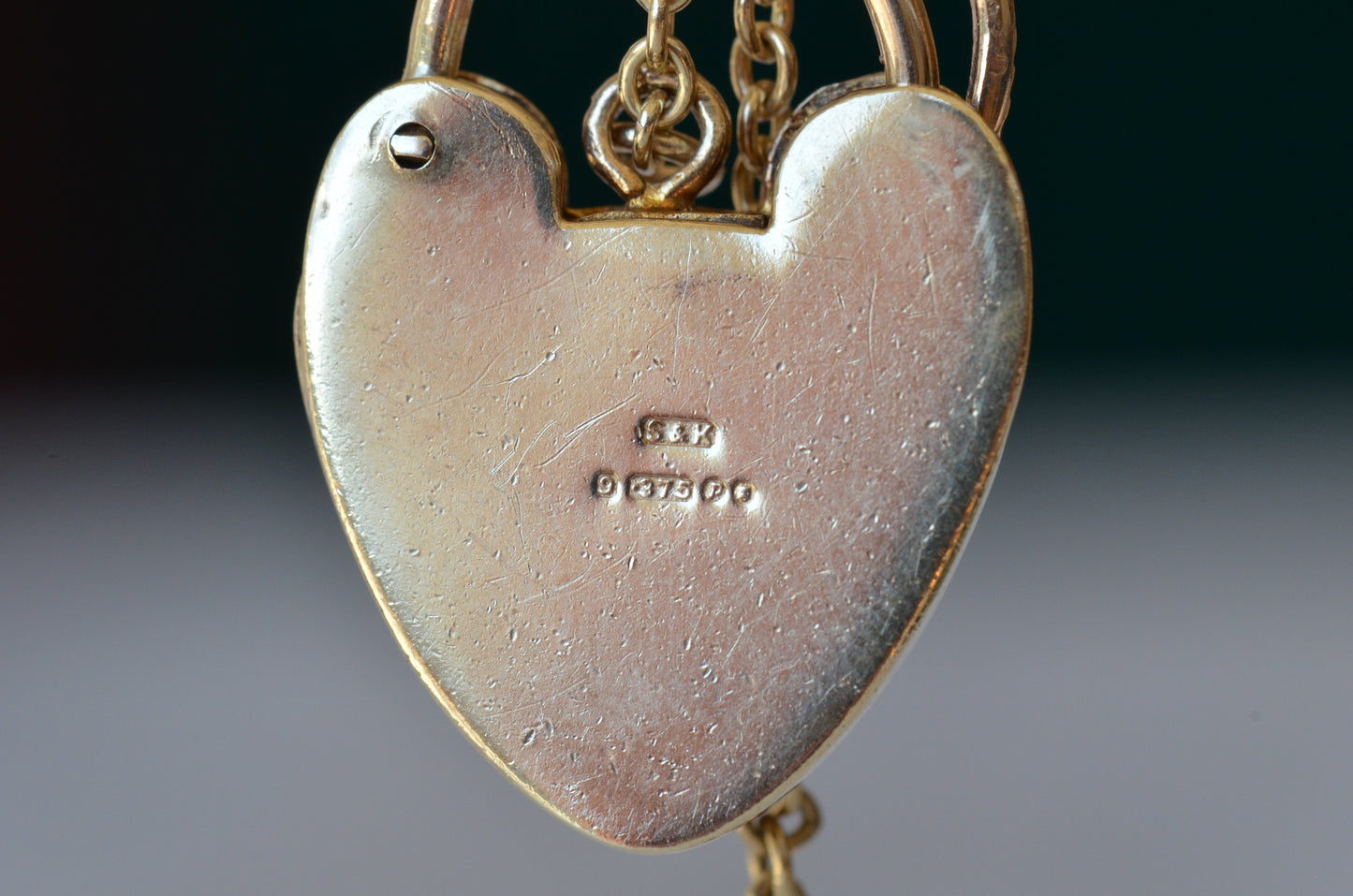 Heavy Vintage Heart Padlock
