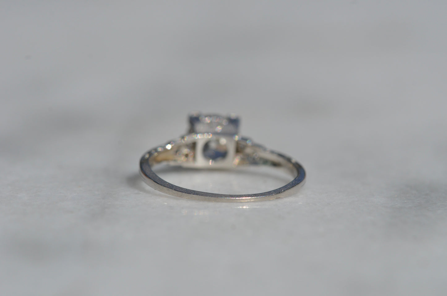 Scintillating Art Deco Engagement Ring