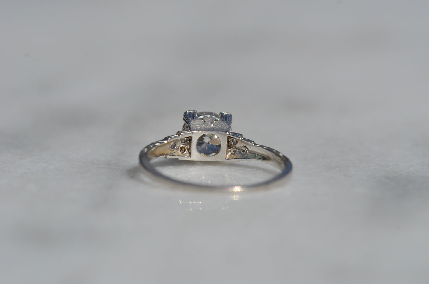 Scintillating Art Deco Engagement Ring