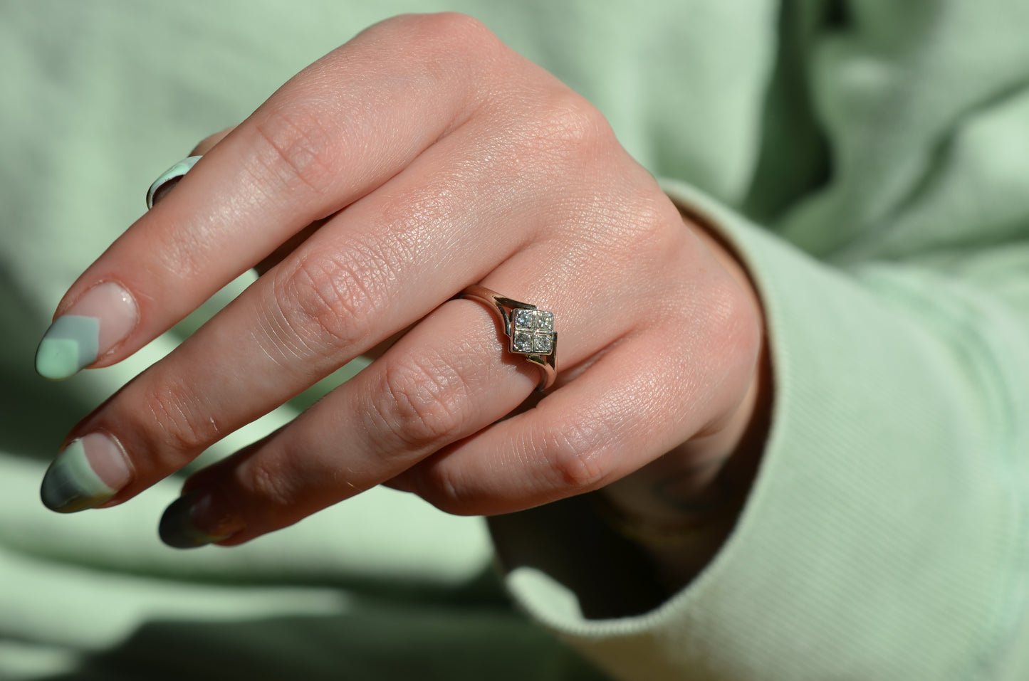 Elegant Art Deco Conversion Ring