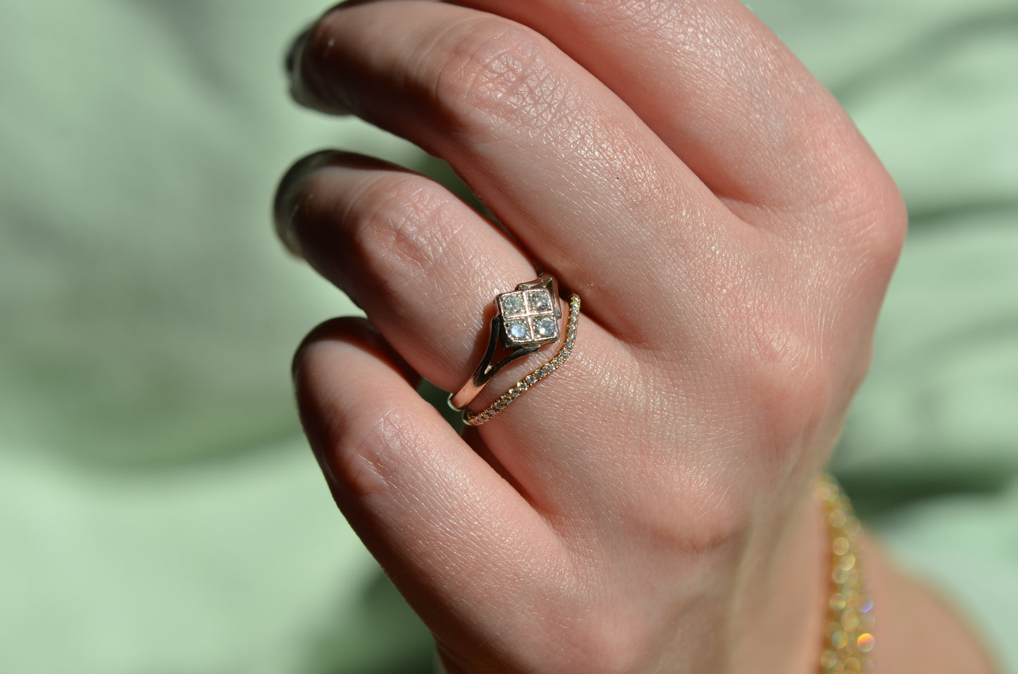 Elegant Art Deco Conversion Ring