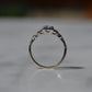 Sparkling Vintage Diamond Stepped Shoulder Ring