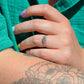 Sparkling Vintage Diamond Stepped Shoulder Ring