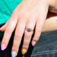 Sparkling Vintage Diamond Stepped Shoulder Ring