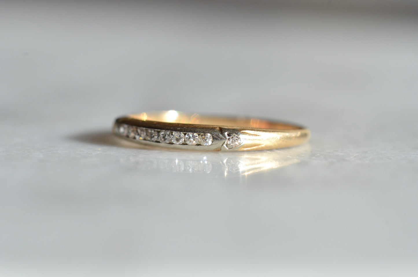 Demure Vintage Diamond Band