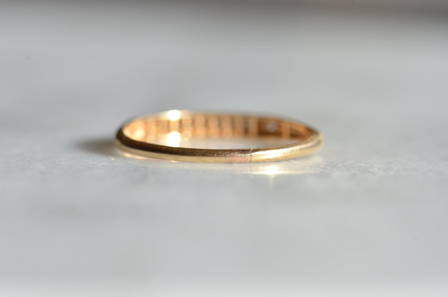 Demure Vintage Diamond Band