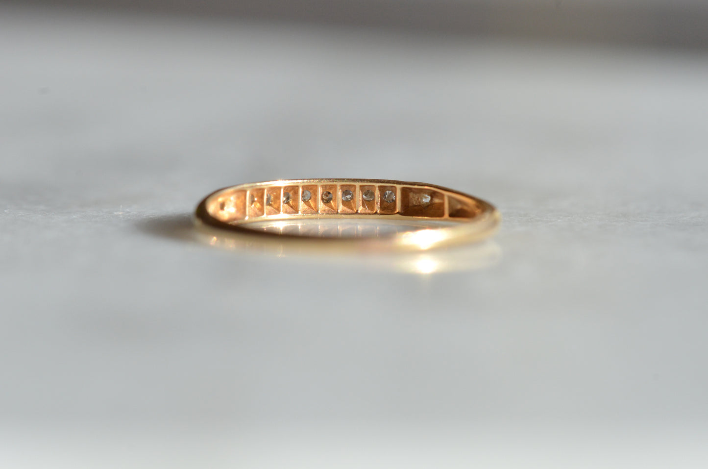 Demure Vintage Diamond Band