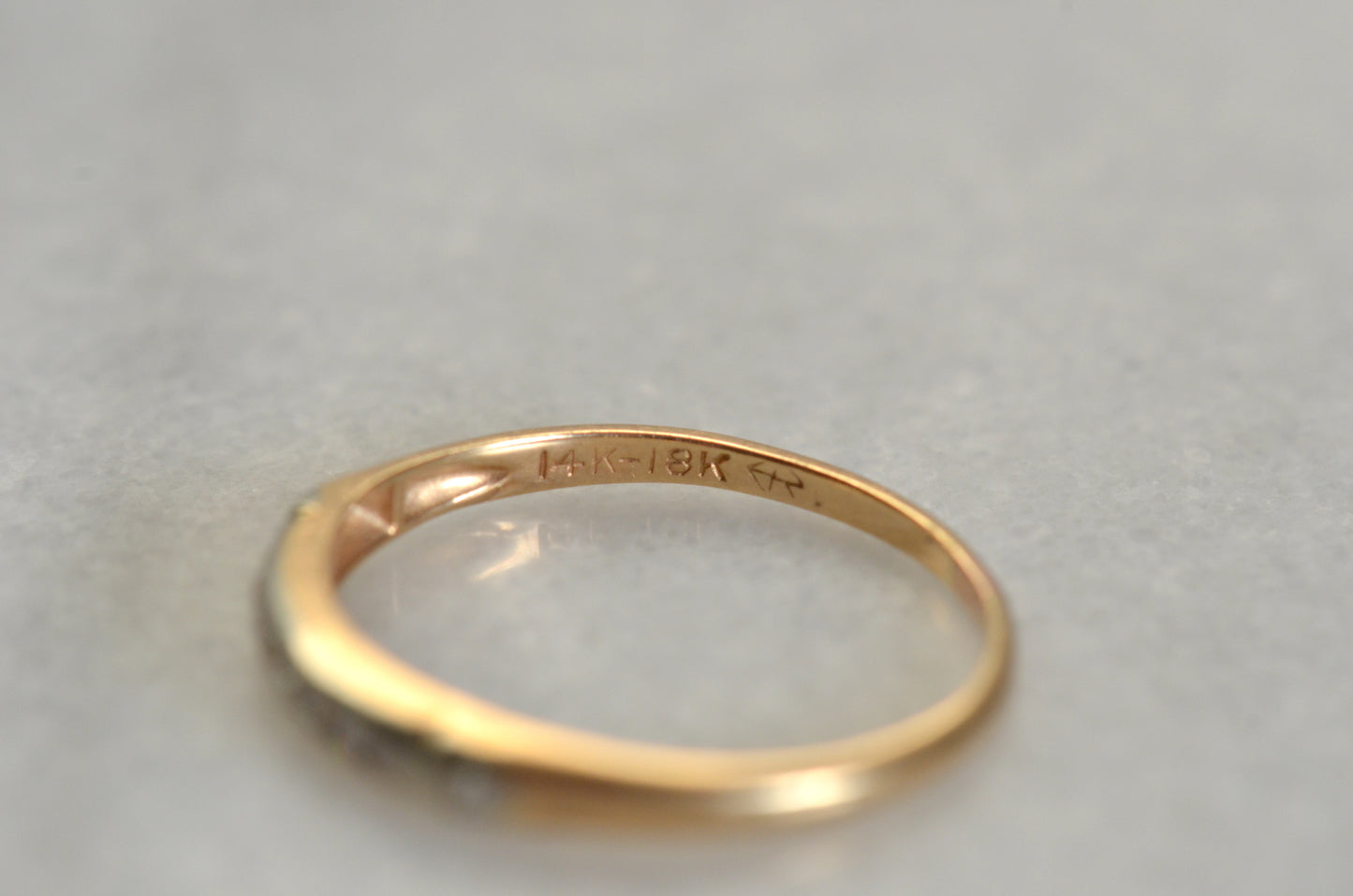 Demure Vintage Diamond Band