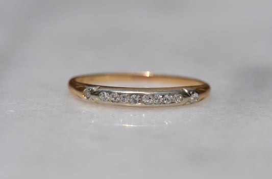 Demure Vintage Diamond Band