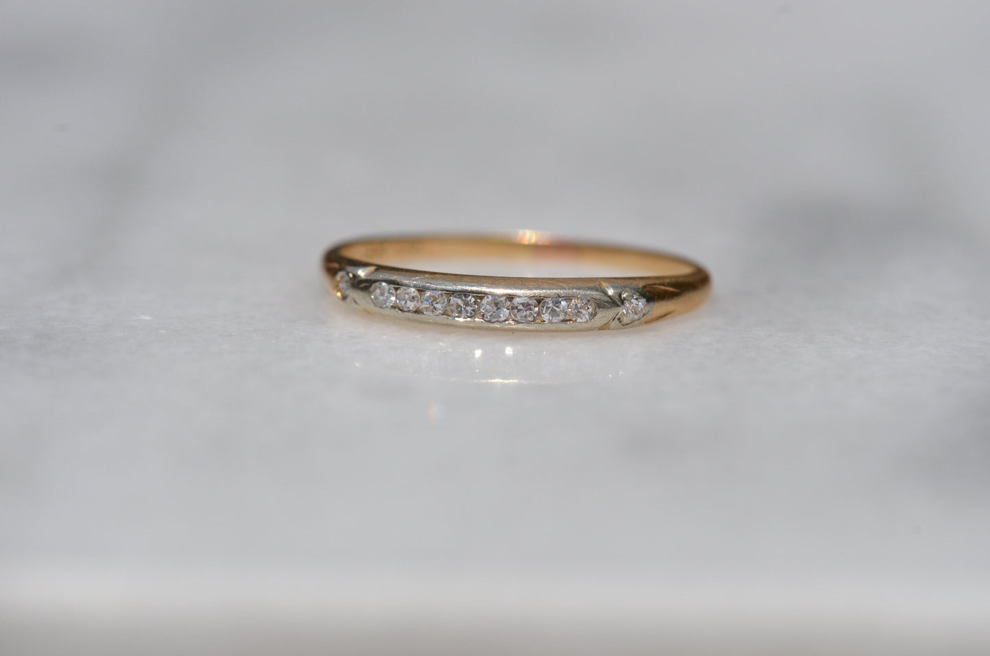 Demure Vintage Diamond Band