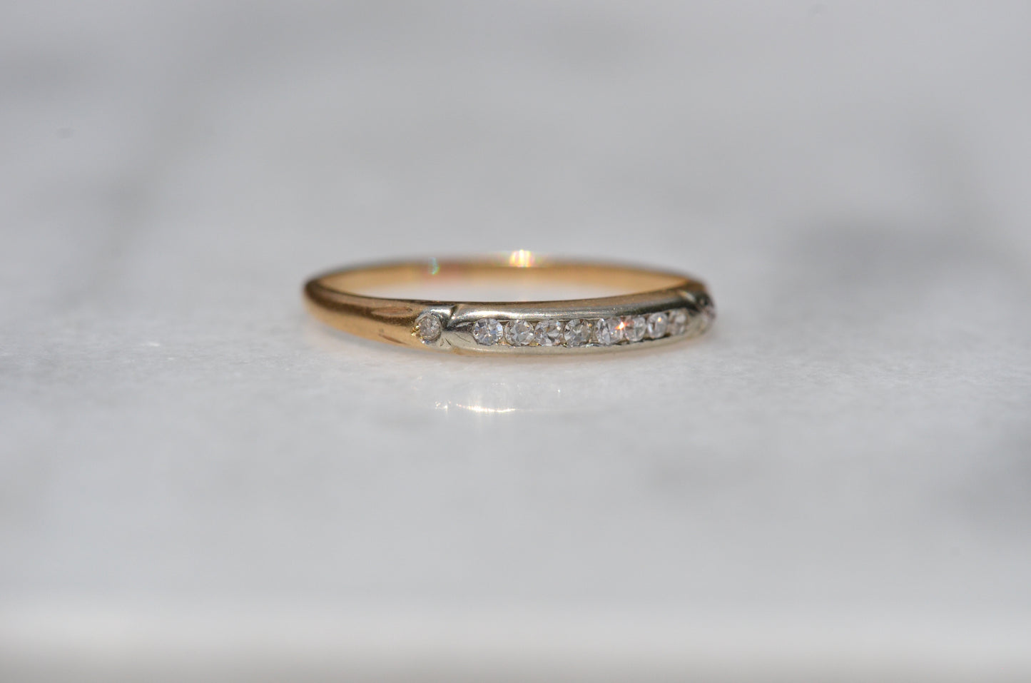 Demure Vintage Diamond Band