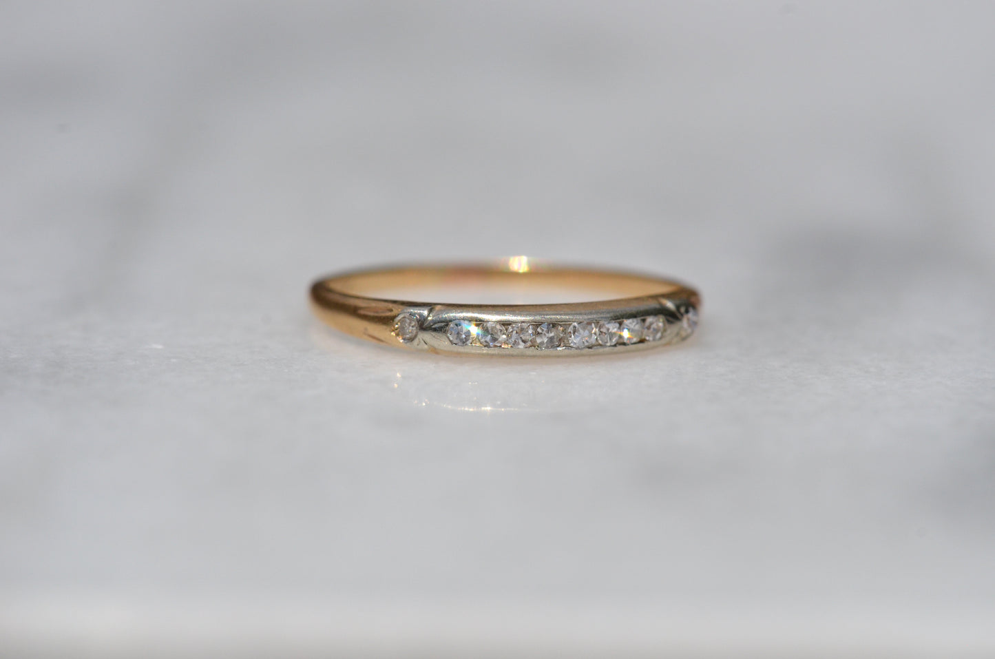 Demure Vintage Diamond Band