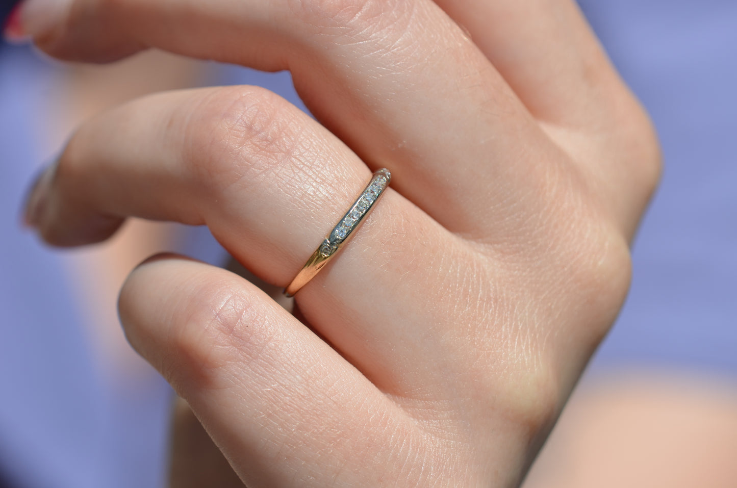 Demure Vintage Diamond Band