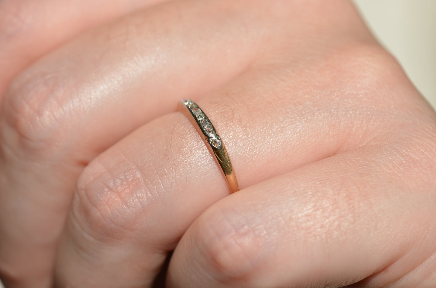 Demure Vintage Diamond Band