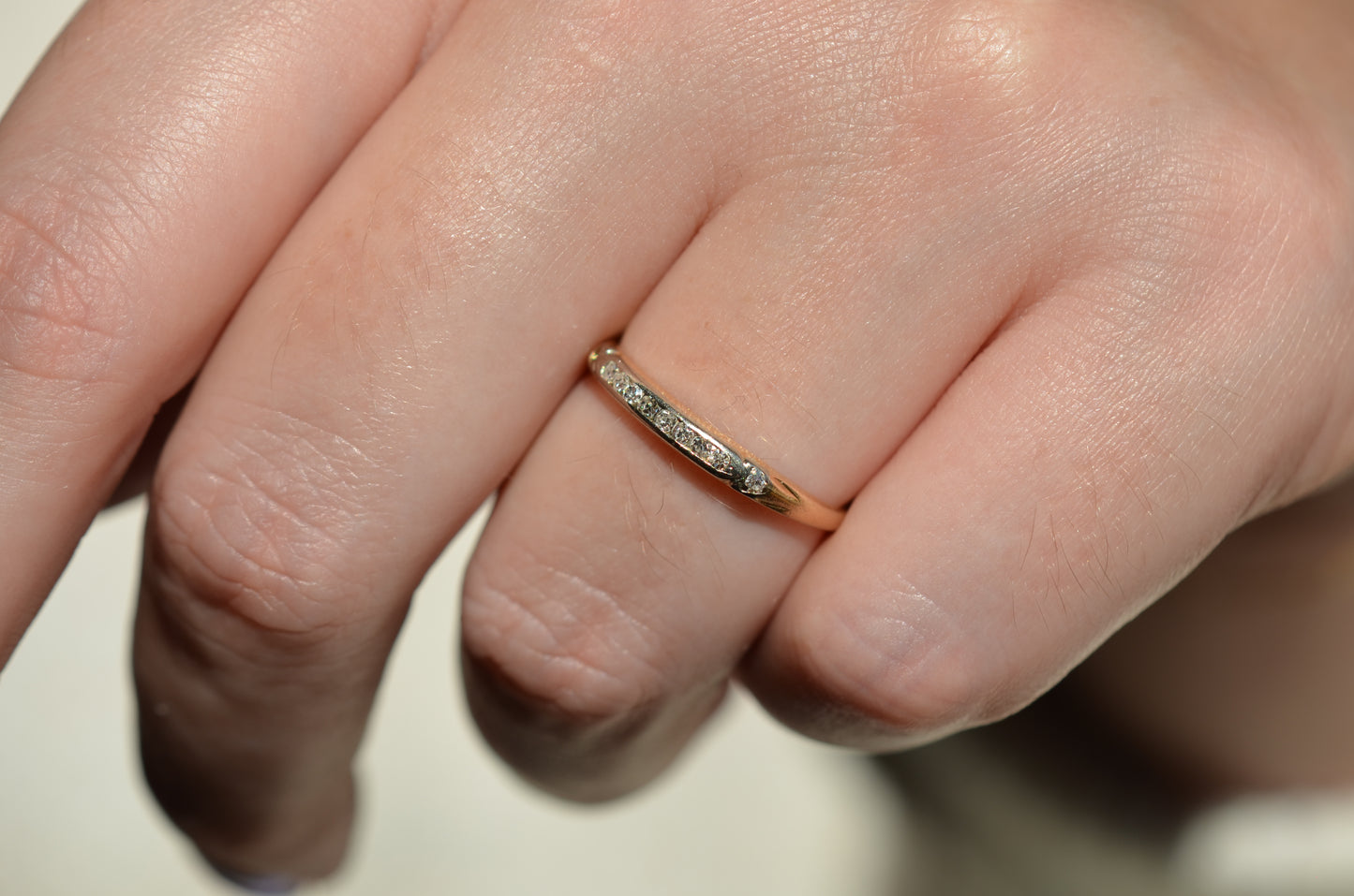 Demure Vintage Diamond Band