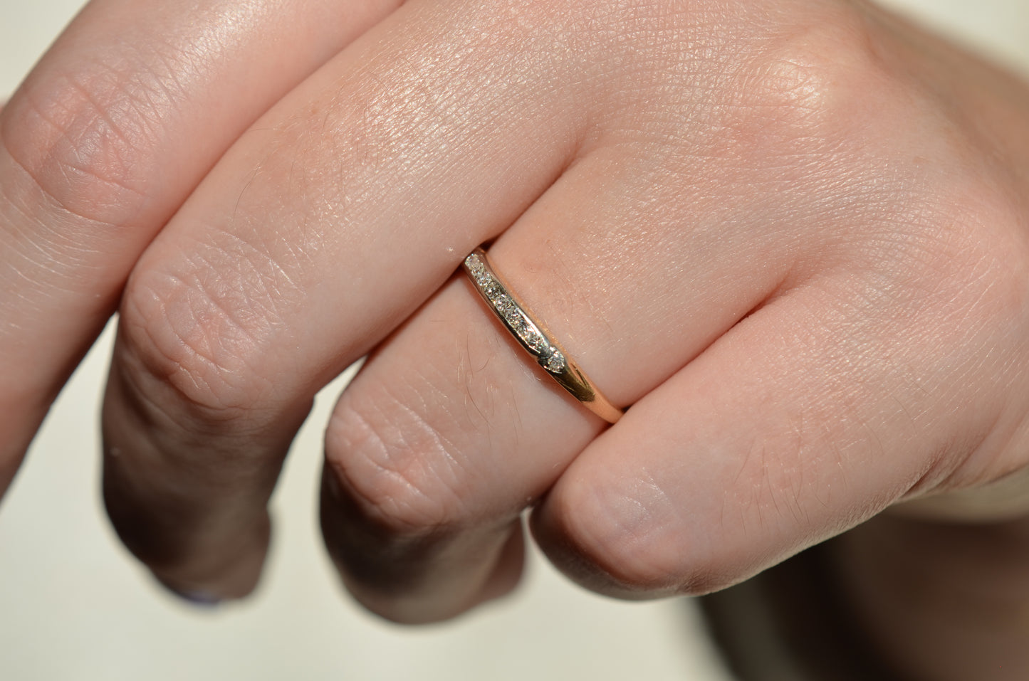 Demure Vintage Diamond Band