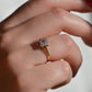 Delicate Edwardian Ruby Cluster Ring