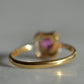 Delicate Edwardian Ruby Cluster Ring